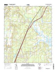 Coosawhatchie South Carolina Current topographic map, 1:24000 scale, 7.5 X 7.5 Minute, Year 2014