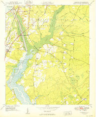 Cordesville South Carolina Historical topographic map, 1:24000 scale, 7.5 X 7.5 Minute, Year 1949