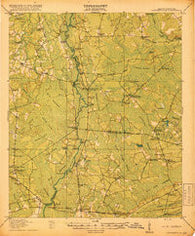 Cottageville South Carolina Historical topographic map, 1:62500 scale, 15 X 15 Minute, Year 1918