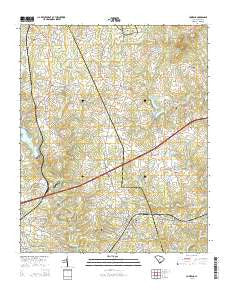 Cowpens South Carolina Current topographic map, 1:24000 scale, 7.5 X 7.5 Minute, Year 2014