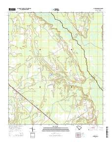 Cummings South Carolina Current topographic map, 1:24000 scale, 7.5 X 7.5 Minute, Year 2014