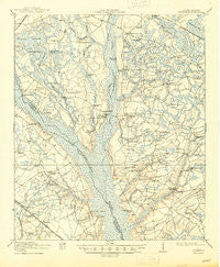Cummings South Carolina Historical topographic map, 1:62500 scale, 15 X 15 Minute, Year 1919