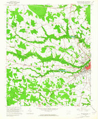 Darlington West South Carolina Historical topographic map, 1:24000 scale, 7.5 X 7.5 Minute, Year 1963