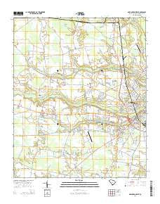 Darlington West South Carolina Current topographic map, 1:24000 scale, 7.5 X 7.5 Minute, Year 2014