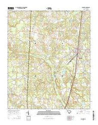 Denmark South Carolina Current topographic map, 1:24000 scale, 7.5 X 7.5 Minute, Year 2014