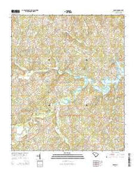 Denny South Carolina Current topographic map, 1:24000 scale, 7.5 X 7.5 Minute, Year 2014