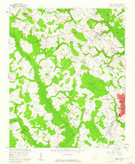 Dillon West South Carolina Historical topographic map, 1:24000 scale, 7.5 X 7.5 Minute, Year 1960