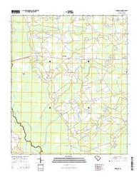 Dongola South Carolina Current topographic map, 1:24000 scale, 7.5 X 7.5 Minute, Year 2014