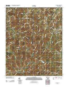 Due West South Carolina Historical topographic map, 1:24000 scale, 7.5 X 7.5 Minute, Year 2011