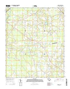 Duford South Carolina Current topographic map, 1:24000 scale, 7.5 X 7.5 Minute, Year 2014