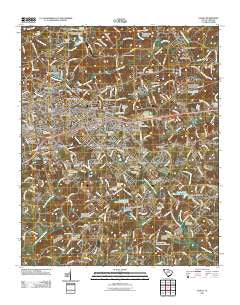 Easley South Carolina Historical topographic map, 1:24000 scale, 7.5 X 7.5 Minute, Year 2011