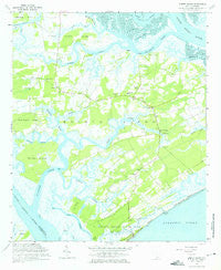 Edisto Island South Carolina Historical topographic map, 1:24000 scale, 7.5 X 7.5 Minute, Year 1960