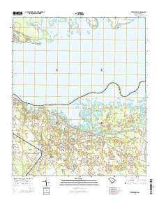 Eutawville South Carolina Current topographic map, 1:24000 scale, 7.5 X 7.5 Minute, Year 2014