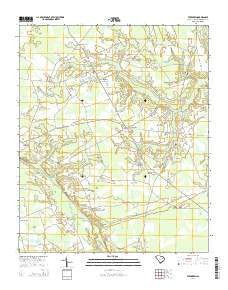 Evergreen South Carolina Current topographic map, 1:24000 scale, 7.5 X 7.5 Minute, Year 2014