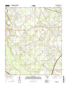 Felderville South Carolina Current topographic map, 1:24000 scale, 7.5 X 7.5 Minute, Year 2014