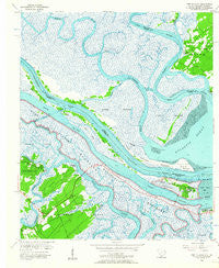Fort Pulaski Georgia Historical topographic map, 1:24000 scale, 7.5 X 7.5 Minute, Year 1955