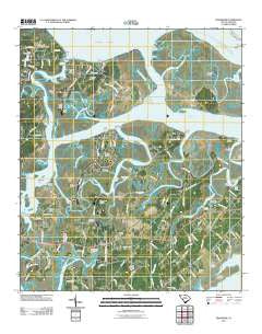 Frogmore South Carolina Historical topographic map, 1:24000 scale, 7.5 X 7.5 Minute, Year 2011