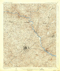 Gaffney South Carolina Historical topographic map, 1:62500 scale, 15 X 15 Minute, Year 1909