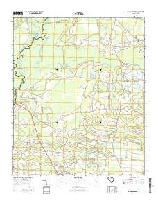Galivants Ferry South Carolina Current topographic map, 1:24000 scale, 7.5 X 7.5 Minute, Year 2014