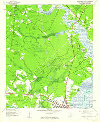 Georgetown North South Carolina Historical topographic map, 1:24000 scale, 7.5 X 7.5 Minute, Year 1943