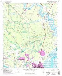 Georgetown North South Carolina Historical topographic map, 1:24000 scale, 7.5 X 7.5 Minute, Year 1943