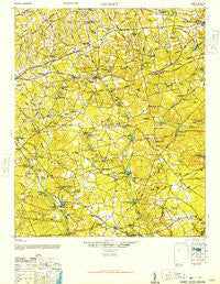Gilbert South Carolina Historical topographic map, 1:62500 scale, 15 X 15 Minute, Year 1944