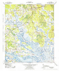 Green Pond South Carolina Historical topographic map, 1:62500 scale, 15 X 15 Minute, Year 1943