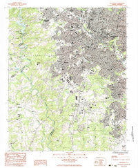 Greenville South Carolina Historical topographic map, 1:24000 scale, 7.5 X 7.5 Minute, Year 1983