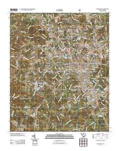 Greenwood South Carolina Historical topographic map, 1:24000 scale, 7.5 X 7.5 Minute, Year 2011