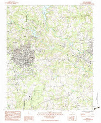 Greer South Carolina Historical topographic map, 1:24000 scale, 7.5 X 7.5 Minute, Year 1983