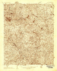 Greer South Carolina Historical topographic map, 1:48000 scale, 15 X 15 Minute, Year 1935