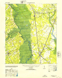 Hardeeville South Carolina Historical topographic map, 1:62500 scale, 15 X 15 Minute, Year 1953