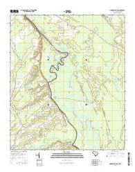 Hardeeville NW South Carolina Current topographic map, 1:24000 scale, 7.5 X 7.5 Minute, Year 2014