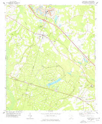 Harleyville South Carolina Historical topographic map, 1:24000 scale, 7.5 X 7.5 Minute, Year 1973