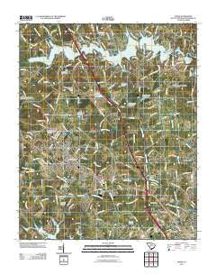 Inman South Carolina Historical topographic map, 1:24000 scale, 7.5 X 7.5 Minute, Year 2011