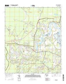 Jasper South Carolina Current topographic map, 1:24000 scale, 7.5 X 7.5 Minute, Year 2014