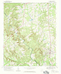 Jefferson South Carolina Historical topographic map, 1:24000 scale, 7.5 X 7.5 Minute, Year 1968
