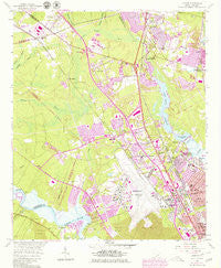 Ladson South Carolina Historical topographic map, 1:24000 scale, 7.5 X 7.5 Minute, Year 1958