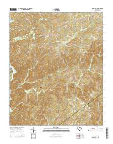 Lancaster SE South Carolina Current topographic map, 1:24000 scale, 7.5 X 7.5 Minute, Year 2014