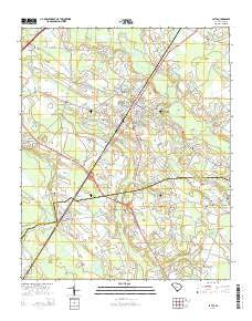 Latta South Carolina Current topographic map, 1:24000 scale, 7.5 X 7.5 Minute, Year 2014