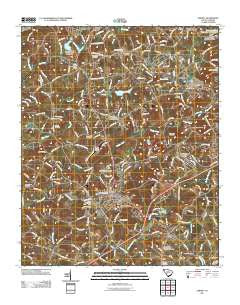 Liberty South Carolina Historical topographic map, 1:24000 scale, 7.5 X 7.5 Minute, Year 2011