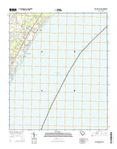 Magnolia Beach South Carolina Current topographic map, 1:24000 scale, 7.5 X 7.5 Minute, Year 2014