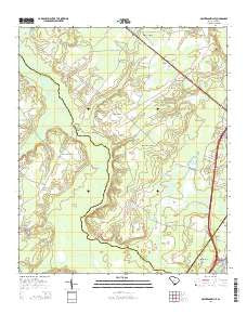 McPhersonville South Carolina Current topographic map, 1:24000 scale, 7.5 X 7.5 Minute, Year 2014