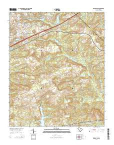 Messers Pond South Carolina Current topographic map, 1:24000 scale, 7.5 X 7.5 Minute, Year 2014