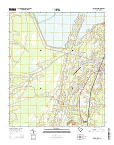 Moncks Corner South Carolina Current topographic map, 1:24000 scale, 7.5 X 7.5 Minute, Year 2014