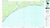 Myrtle Beach South Carolina Historical topographic map, 1:100000 scale, 30 X 60 Minute, Year 1986