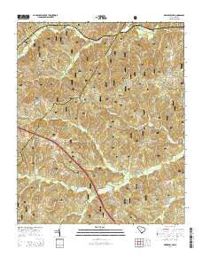 Newberry NW South Carolina Current topographic map, 1:24000 scale, 7.5 X 7.5 Minute, Year 2014