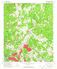 North Augusta South Carolina Historical topographic map, 1:24000 scale, 7.5 X 7.5 Minute, Year 1964