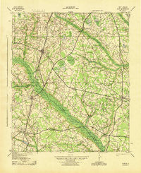 Olar South Carolina Historical topographic map, 1:62500 scale, 15 X 15 Minute, Year 1943
