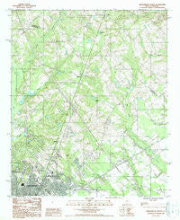 Orangeburg North South Carolina Historical topographic map, 1:24000 scale, 7.5 X 7.5 Minute, Year 1987